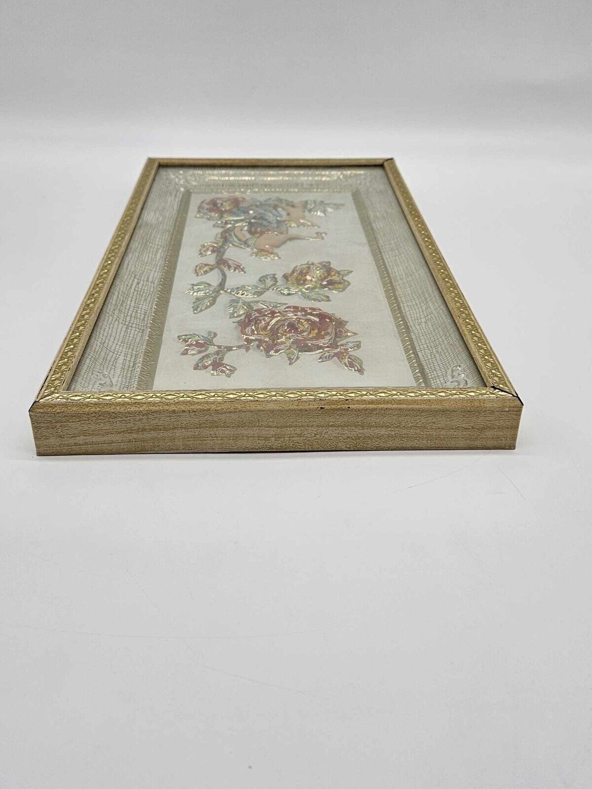 2 Vintage Metalcraft 4 Seasons Framed 3D MCM Pictures Art - NO. 7025
