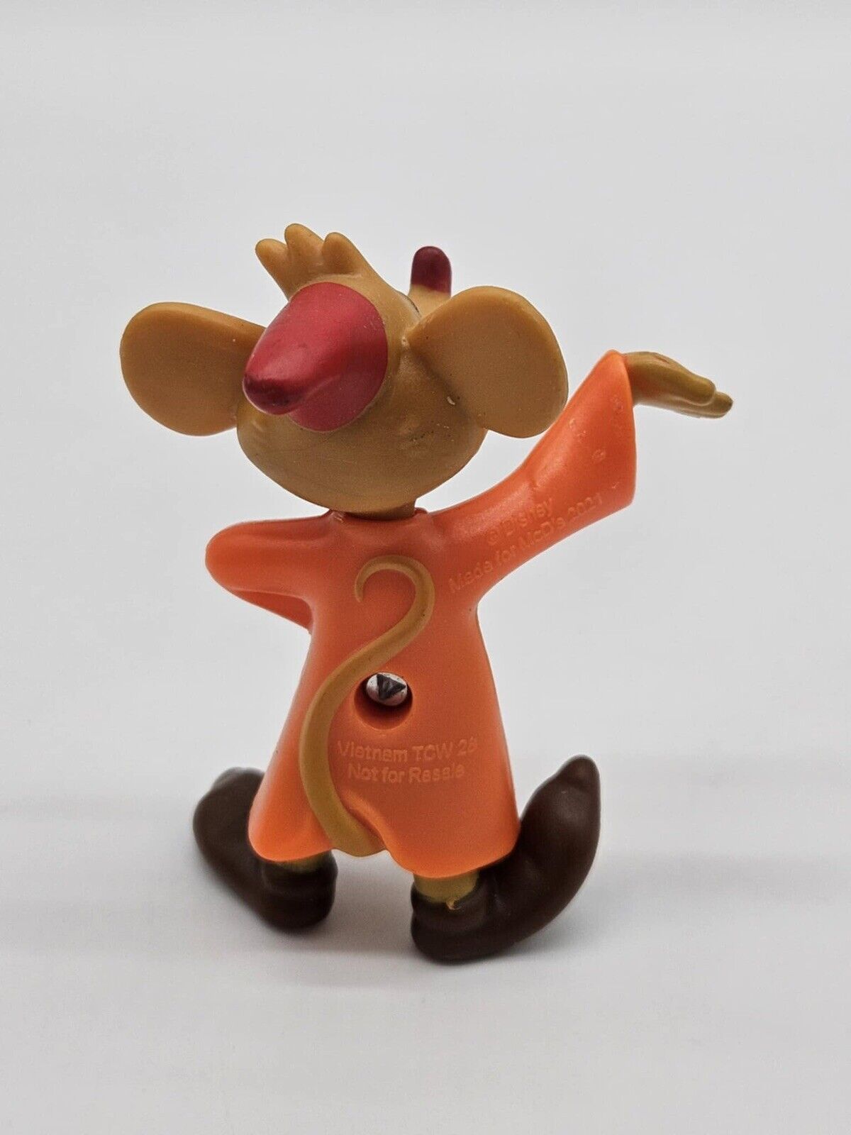 Disney's Jaq Mouse from Cinderella Figure Orange Coat A4