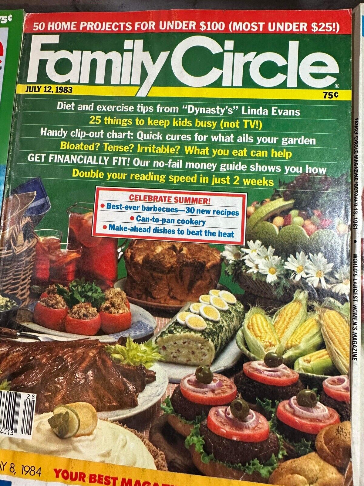 Family Circle magazine lot - Early 1980's lot of 6 - Vintage Back Issue