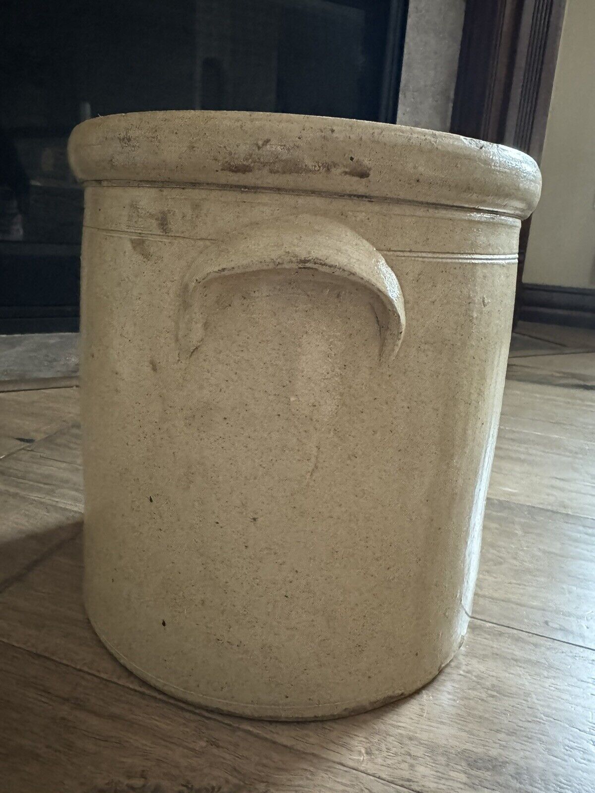 Antique Primitive 3 Gallon Red Wing? Salt Glaze Stoneware Crock