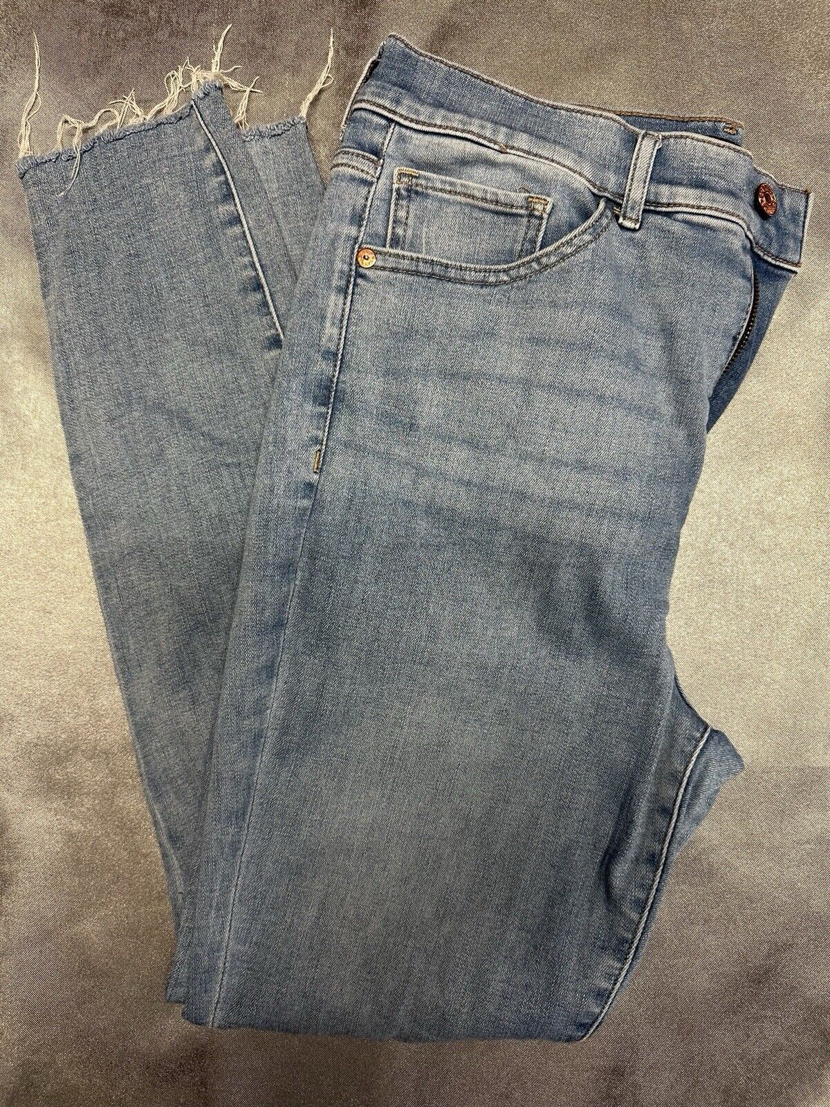 Express Legging High Rise Jeans Womens 10R Stretch Distressed Denim WCLTH 001