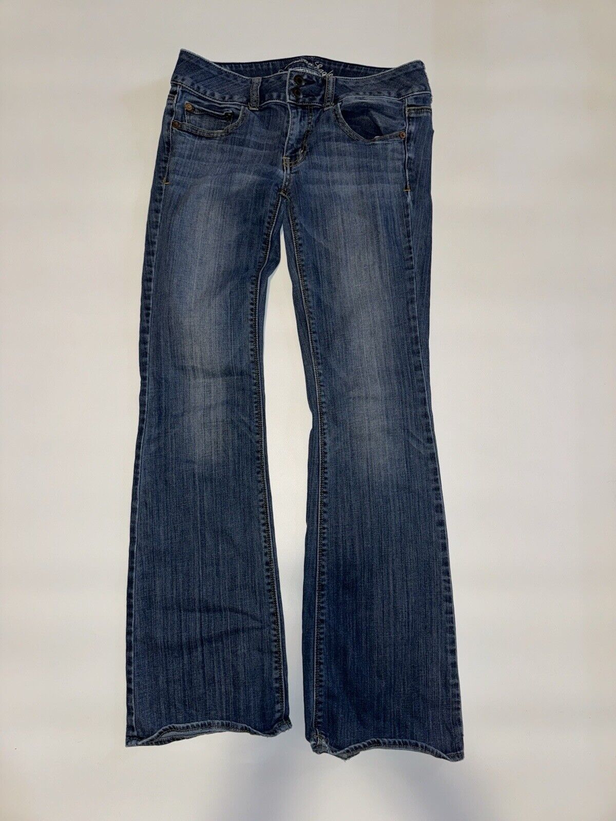 ***AMERICAN EAGLE*** SUPER STRETCH ARTIST FIT WOMENS BLUE JEANS sz6R