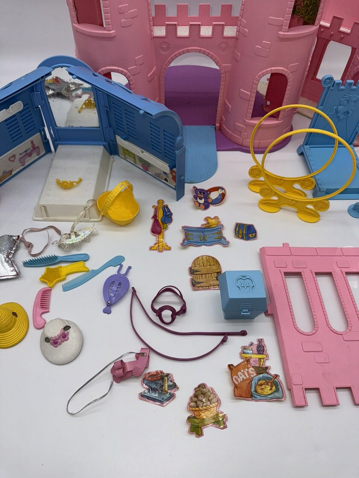 Vintage My Little Pony Pink Dream Castle G1 1984 Near Complete Playset