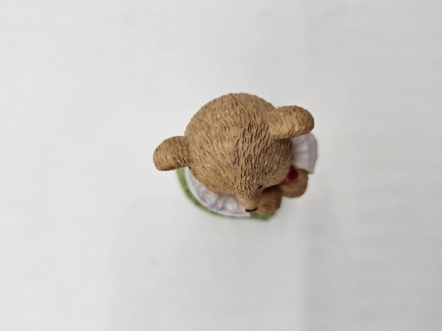 VTG Cherished Teddy Figurine Bear Holding Heart Valentine’s Day Gift 2” X 3”