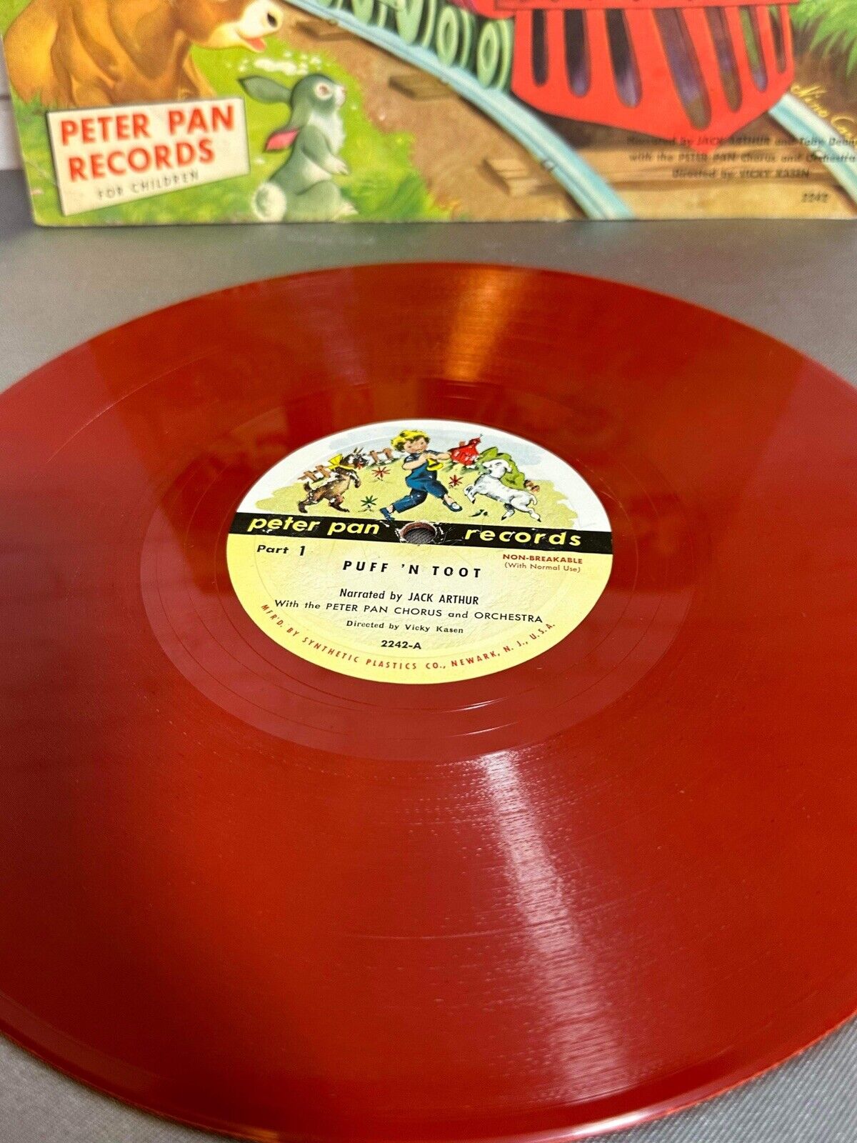 Puff and Toot by Peter Pan Records L15 1953 Press Vinyl VG+ ID:70915