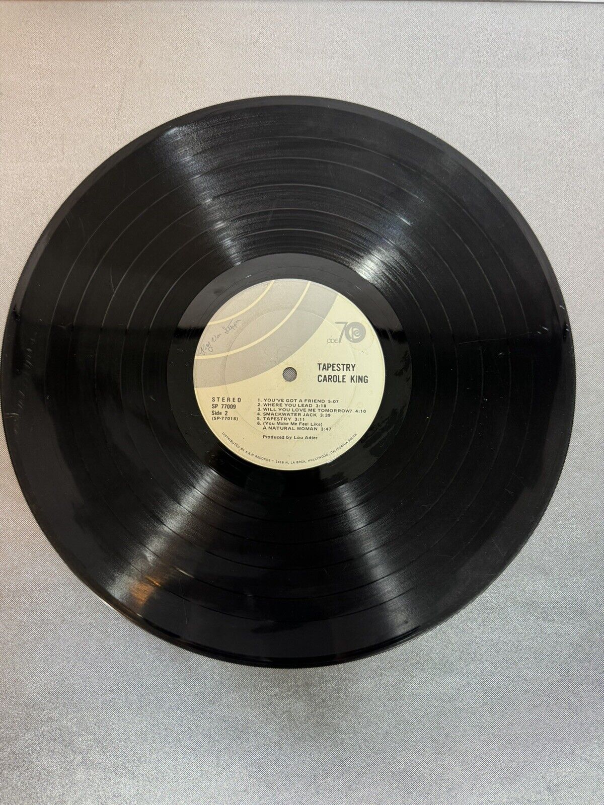 Carole King by Tapestry (Vinyl LP, 1971, A&M Records)