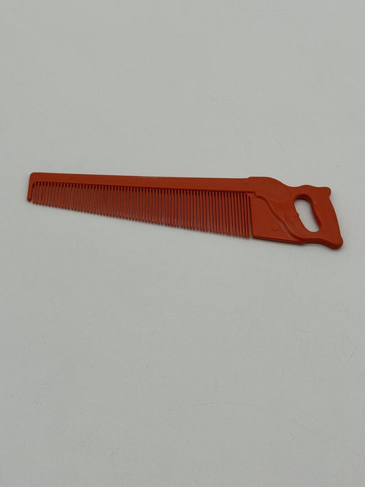 Vintage Orange Saw Comb TNO 006