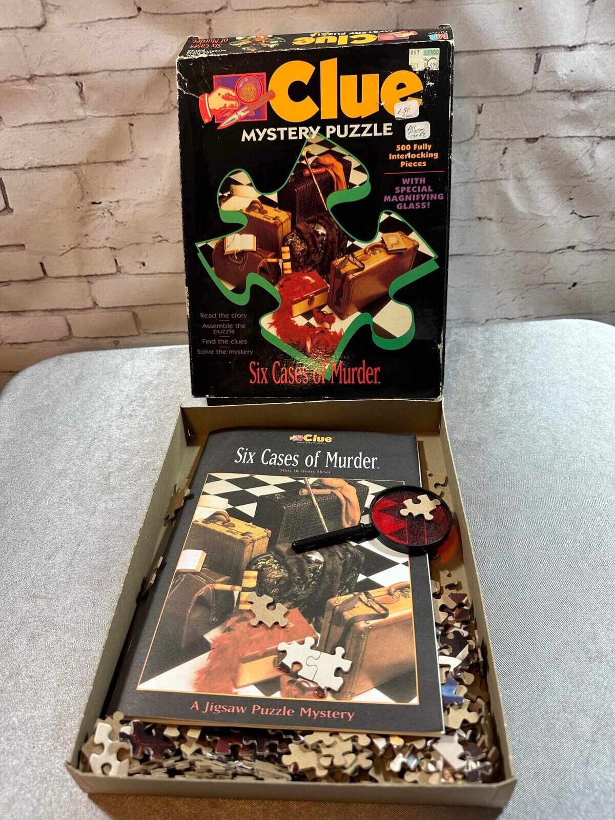 1992 Clue Mystery Puzzle- Six Cases Of Murder