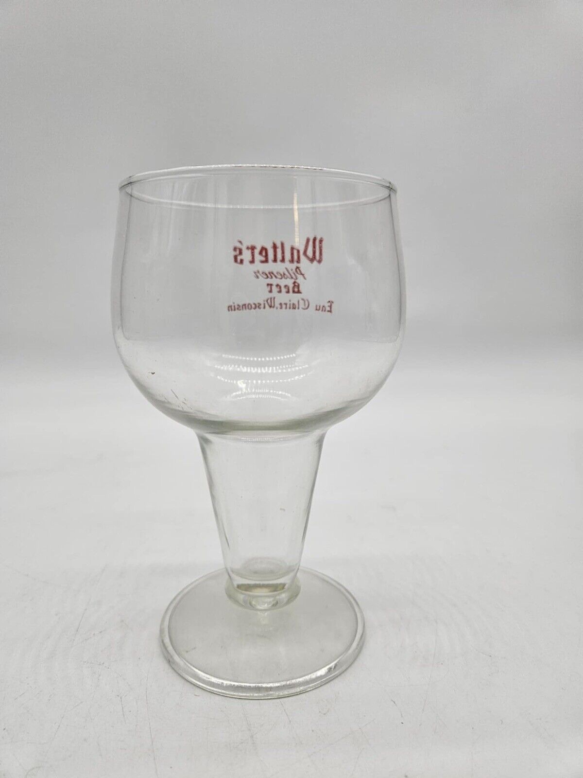 WnltersPilsener BeerÊnu Claire, Wisconsin GOBLET PUB STEM GLASS