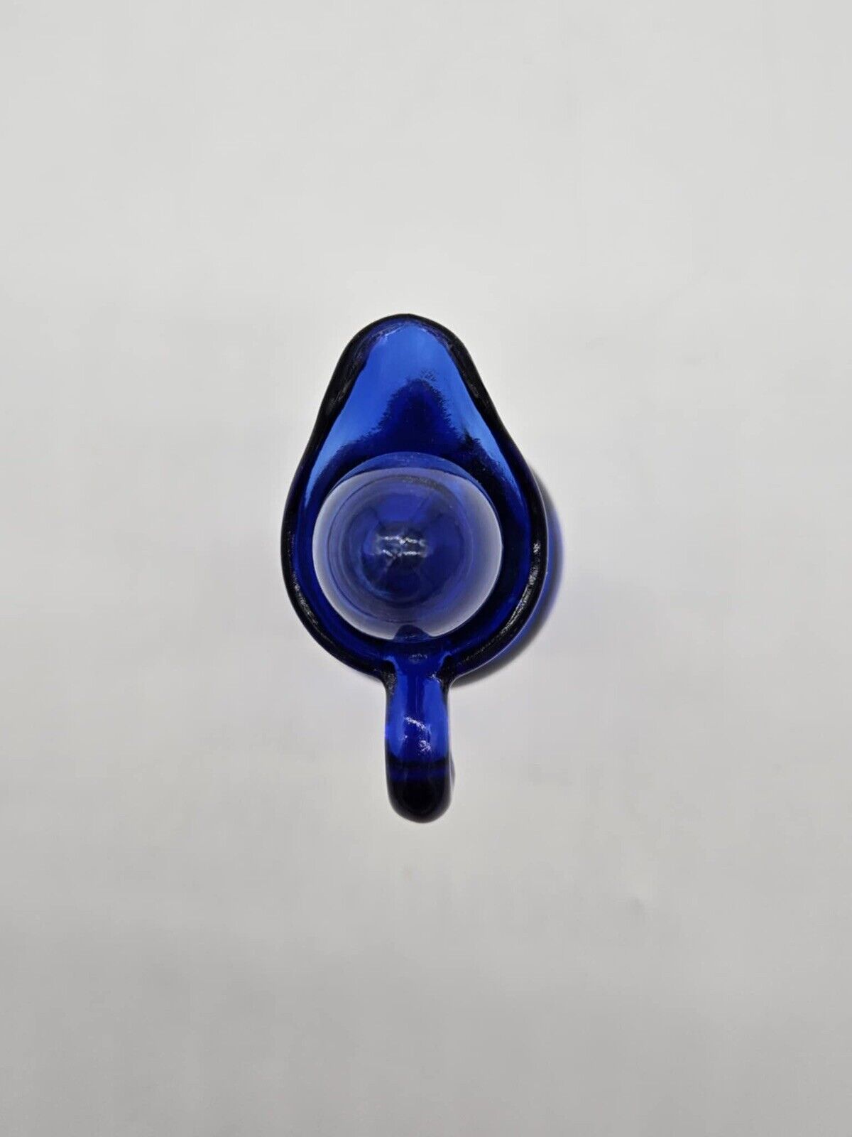 Vintage Avon Bottle With Plugs & Gold Ornament Made of Glass Cobalt Blue # 10