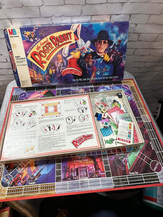 1987 Who Framed Roger Rabbit Milton Bradley Board Game Complete VGM FNF