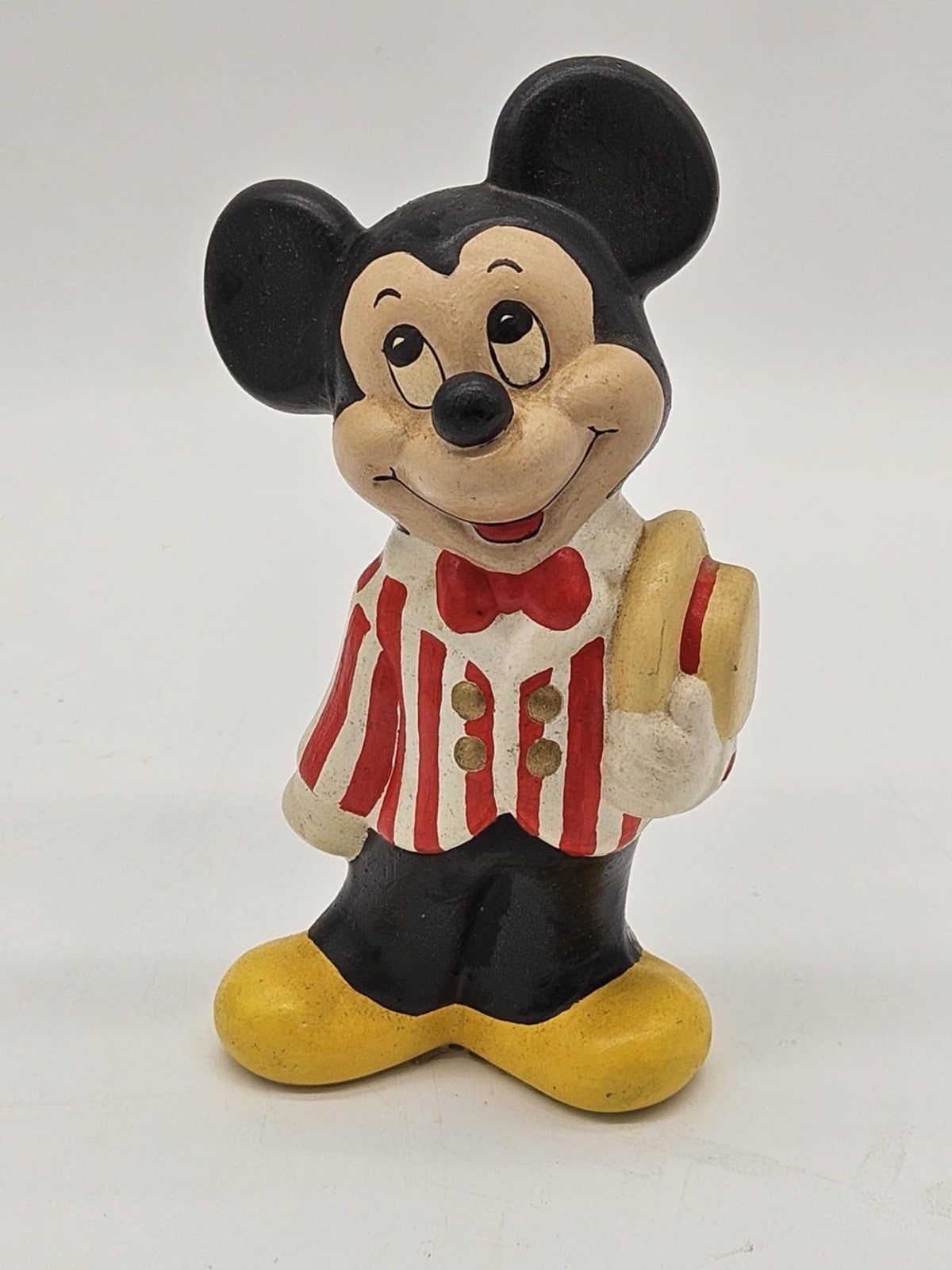 Vintage Mickey Mouse Walt Disney Productions Ceramic Painted Figurine ~9.0" Tall
