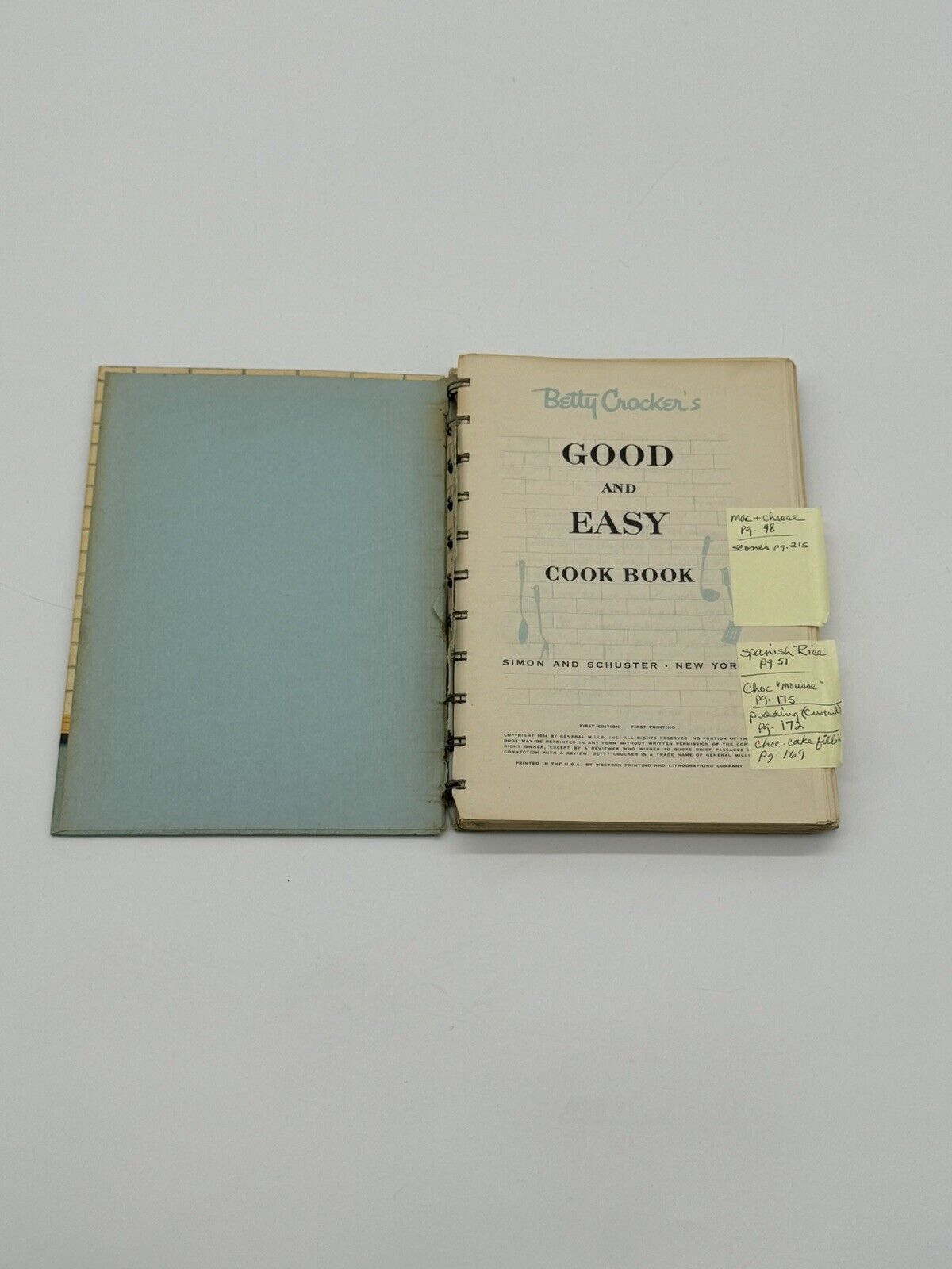 Betty Crocker Good & Easy Cook Book 1st Ed. 1st Printing 1954 VBK