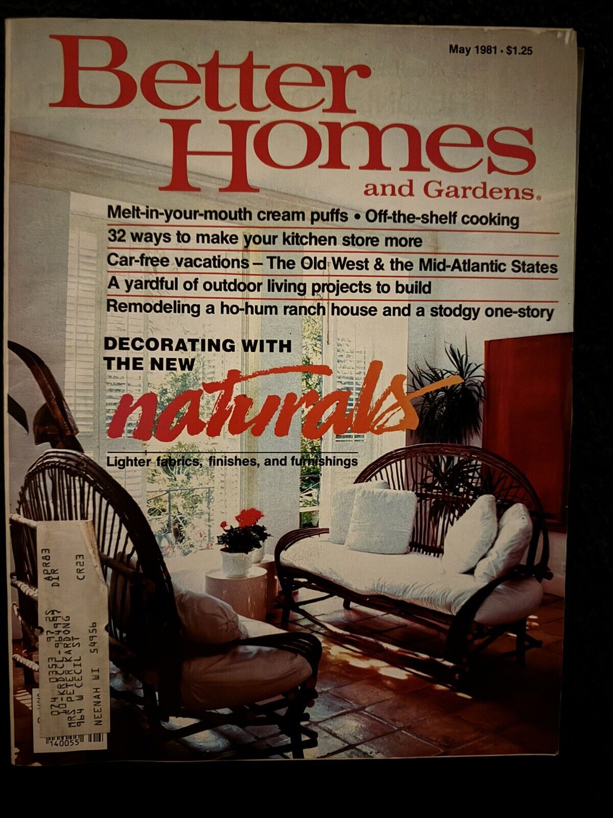 Vintage 1980's Better Homes and Gardens Magazines Lot of 9 Recipes - Adverising