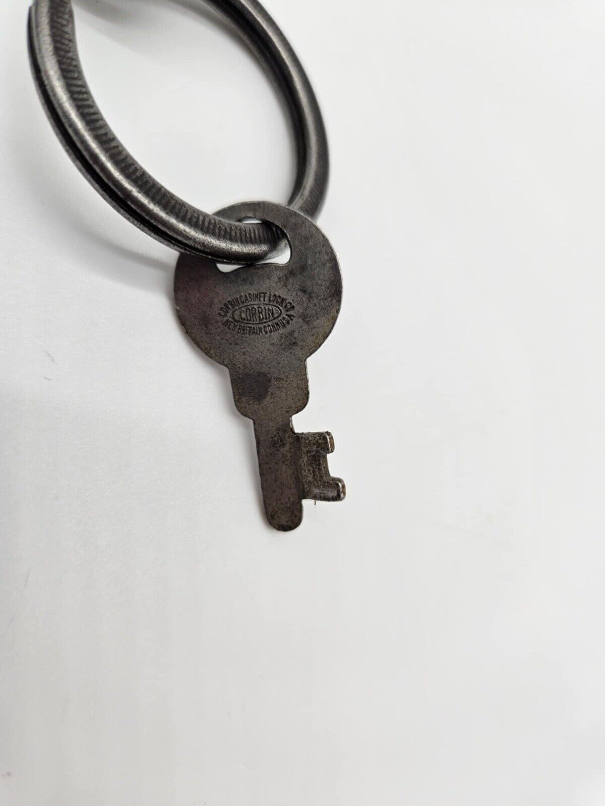 Antique Padlock Corbin Cabinet Lock Co USA Hardened Steel with Original Key