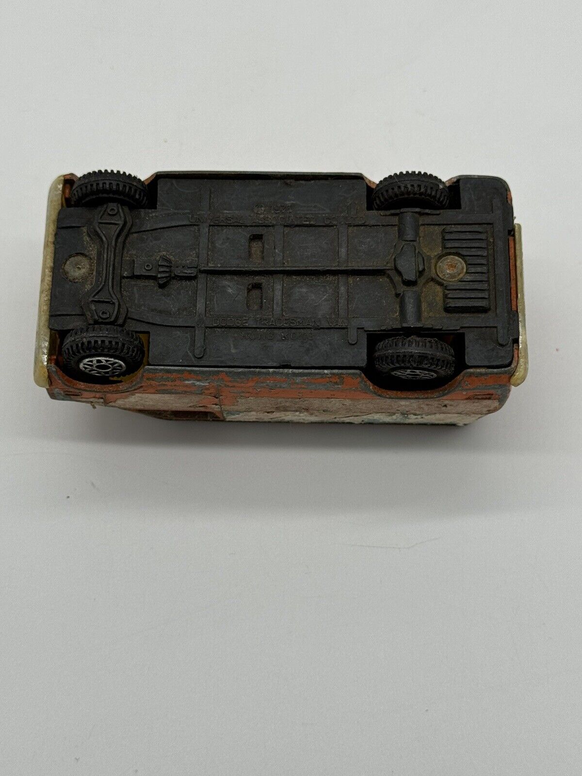 Vintage Playart 1980s Chevrolet Custom G-Series Van Black 1:64 Scale