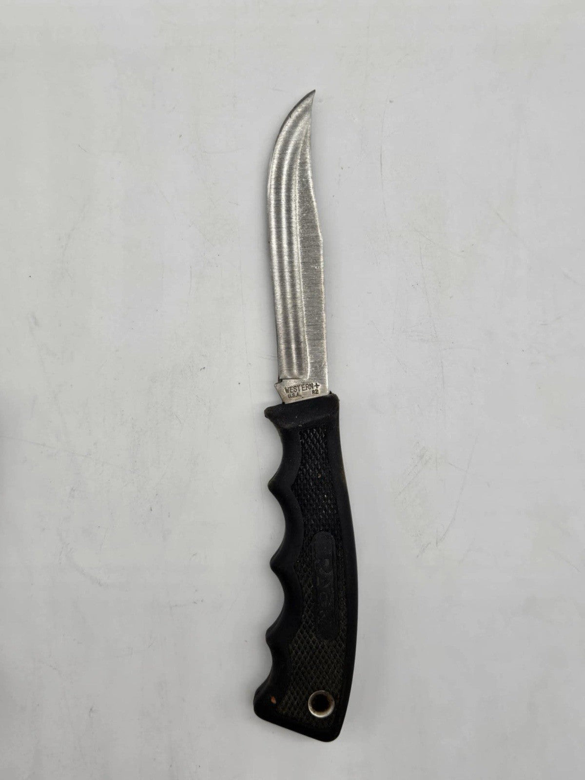 Vintage Western Cutlery "Rack" R2 Fixed blade knife w/original sheath