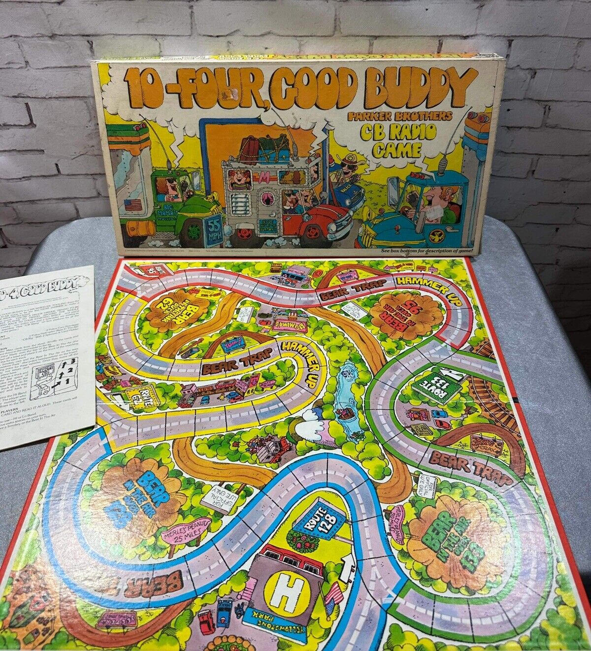 1976 parker brother 10 Four Good Buddy board game COMPLETE VGM