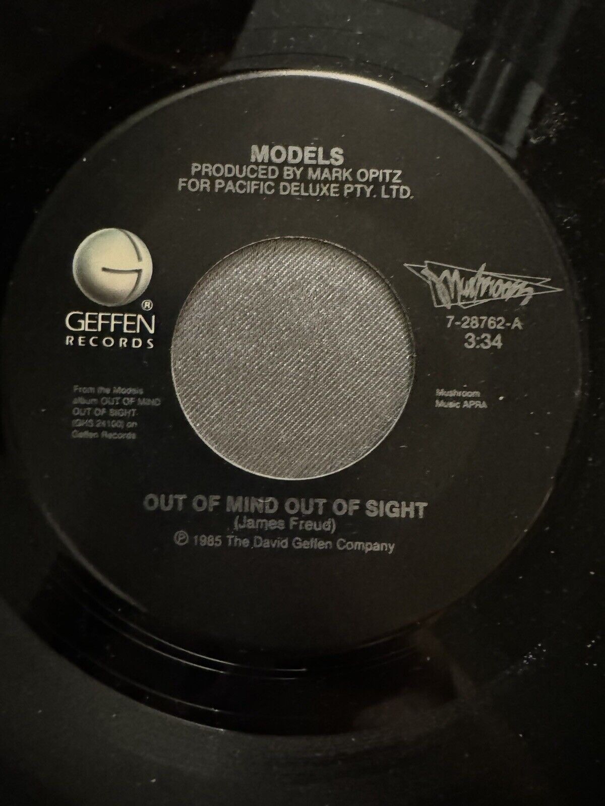Models 45 Rpm Vinyl Record Out Of Mind Out Of Sight