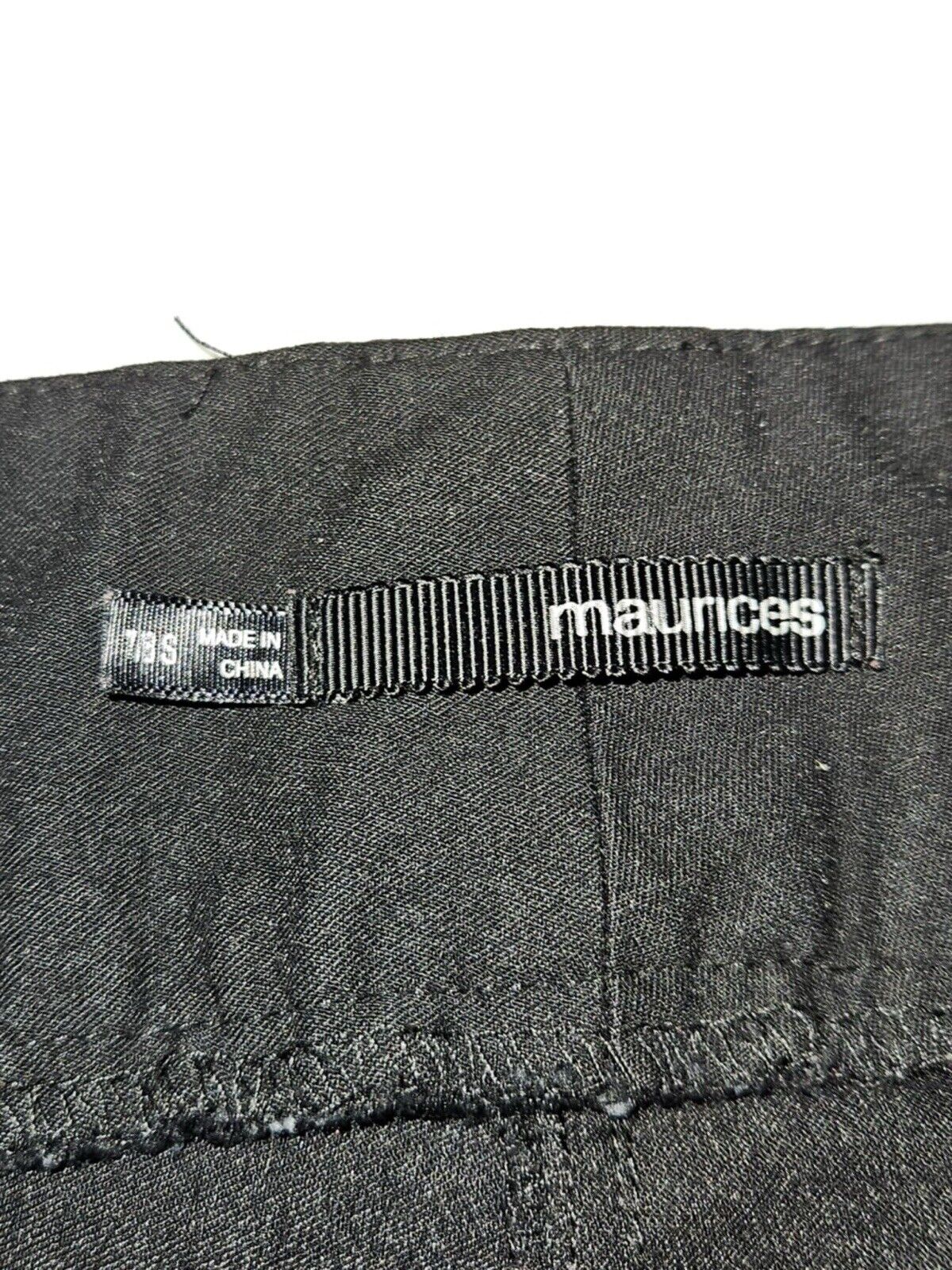 Maurices Womens Black Stretch Dress Pants Slim Fit Size S