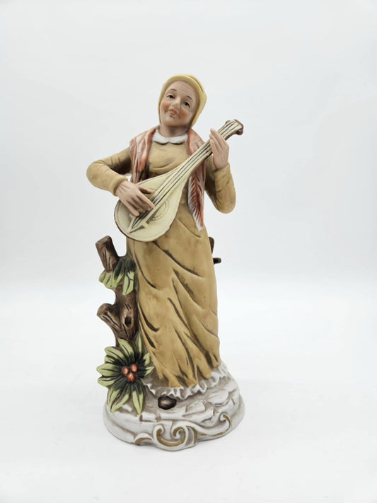 Ardco Dallas Fine Quality 9” Old Woman Porcelain Figurine Vintage