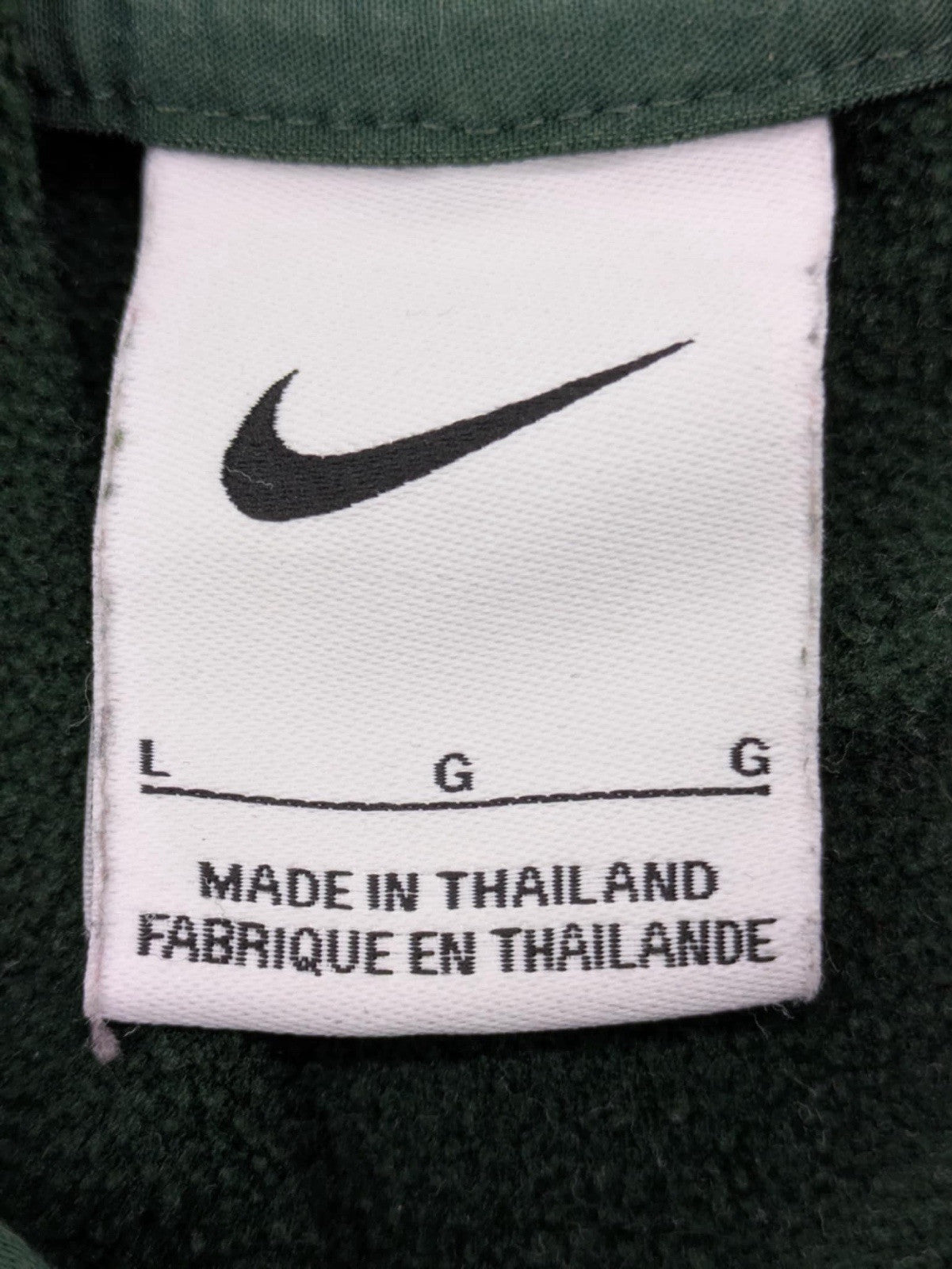 Nike Green Bay Packers NFL Dri-Fit Hoodie Green Logo Sz L