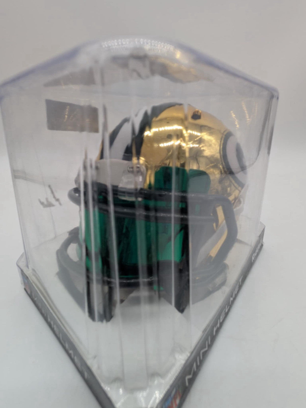 AARON JONES AUTOGRAPHED GREEN BAY PACKERS CHROME MINI HELMET JSA WPP411557