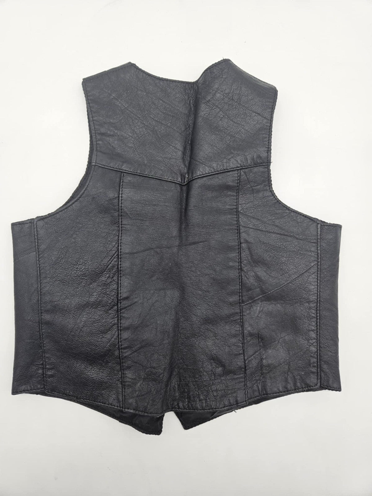 Biker Vintage Metal Leather Vest KISS Spring Tour 1975 BACKSTAGE PASS WORLD TOUR