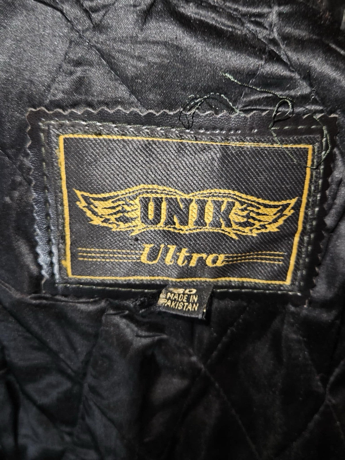 Vintage Unik Ultra Double Layered Leather Riding Jacket ~ Sz L