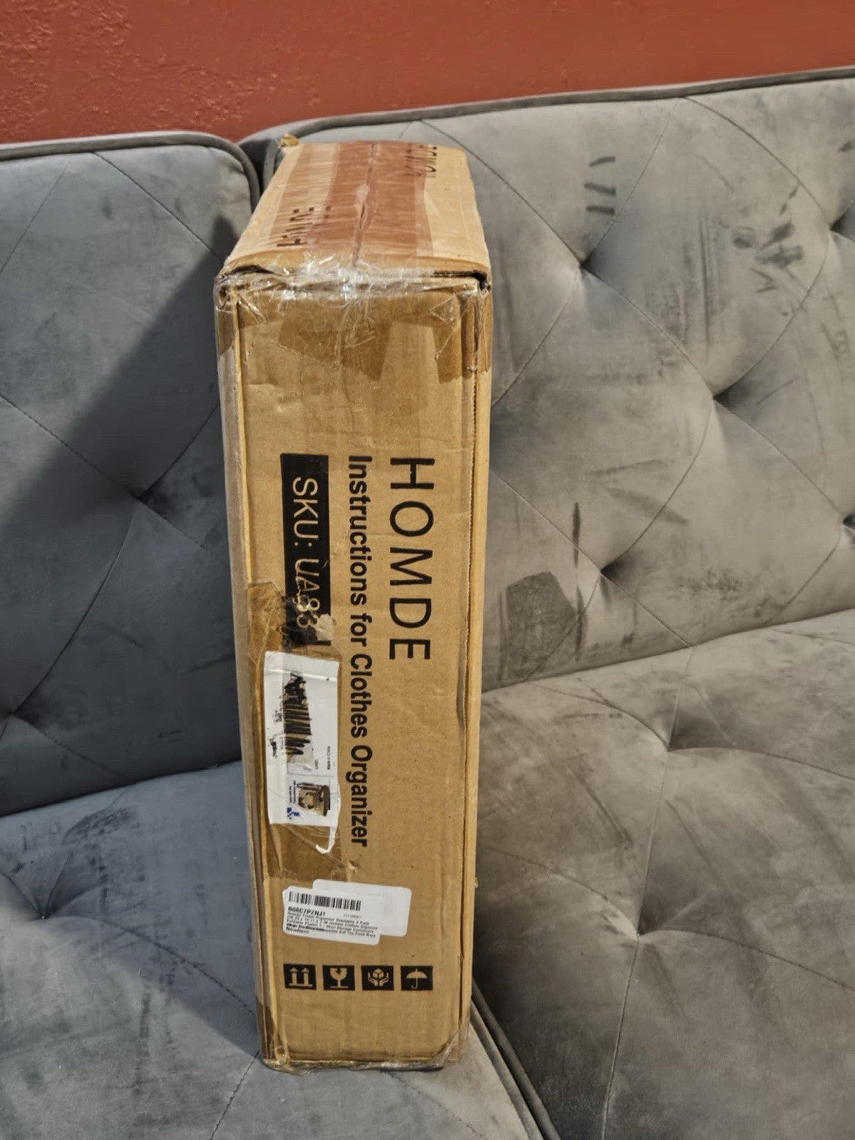 Clothes Organizers And Storage, 3 Pack Stackable Plastic Storage Bins, Foldable