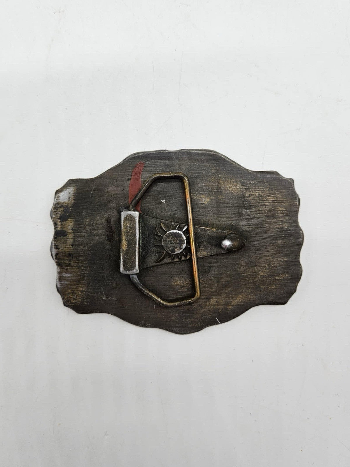 Bicentennial Brass Belt Buckle 1776-1976 Lewis Belt Buckle- Chicago