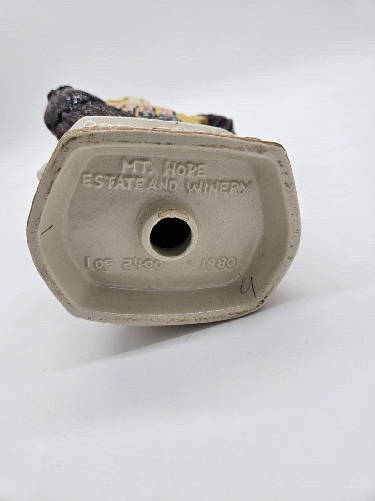 Mt. Hope Estate and Winery 1980 Ceramic Eagle Decanter