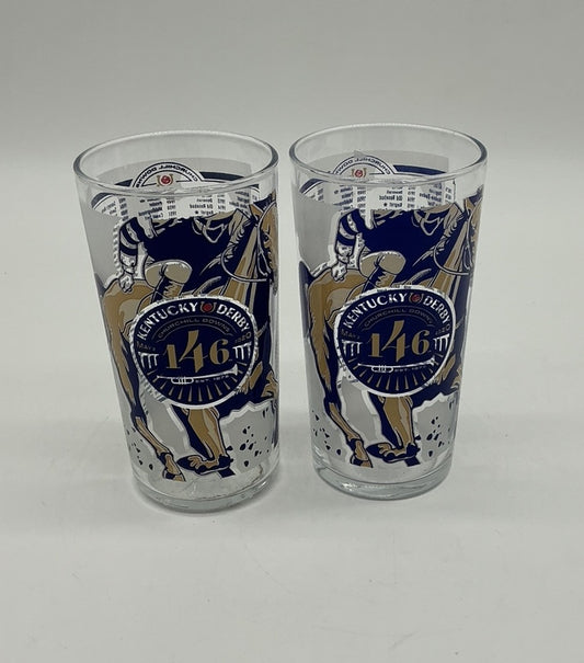 2020 Kentucky Derby Mint Julep Glass 146th NEW! Set Of 2