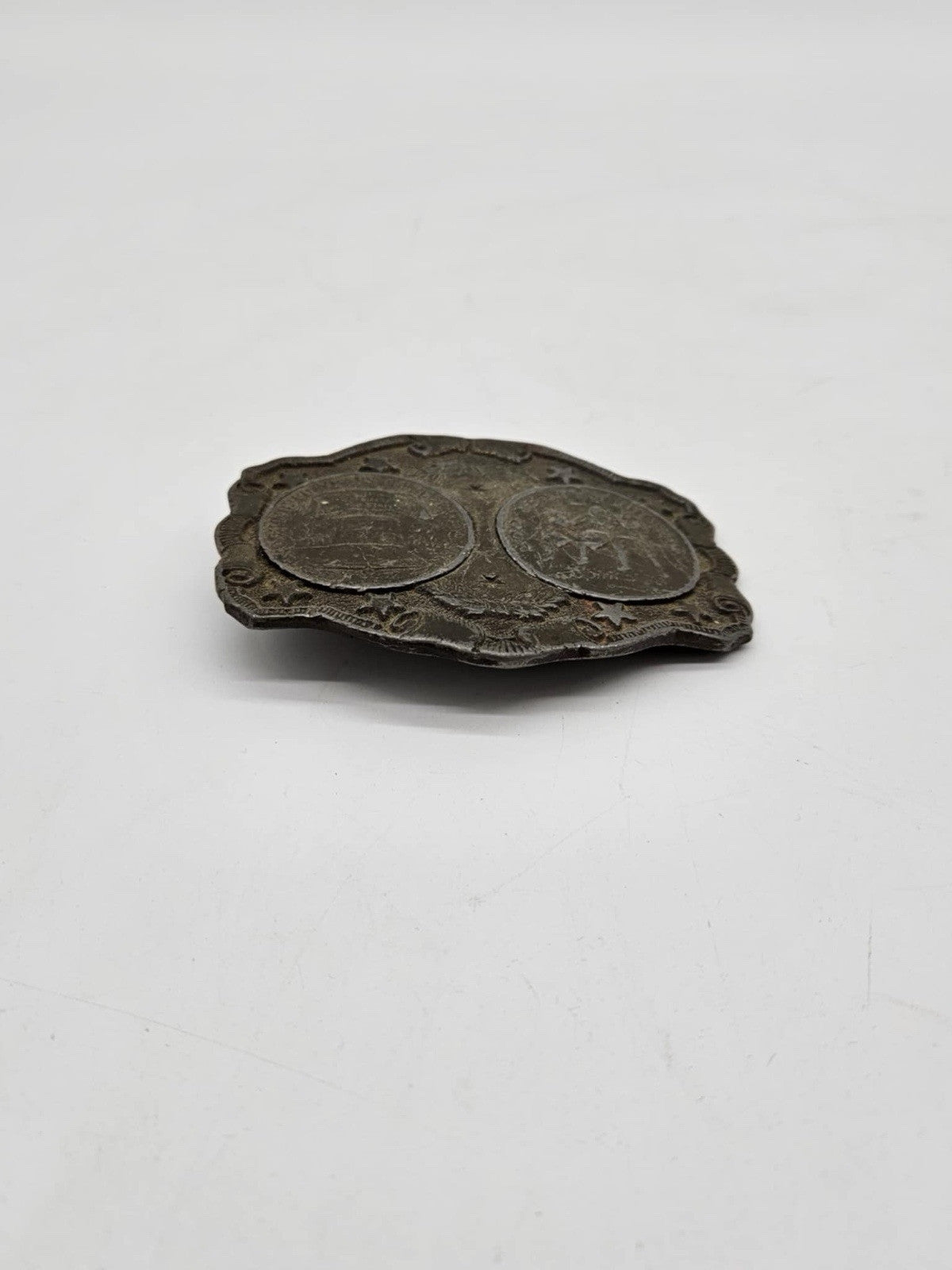 Bicentennial Brass Belt Buckle 1776-1976 Lewis Belt Buckle- Chicago