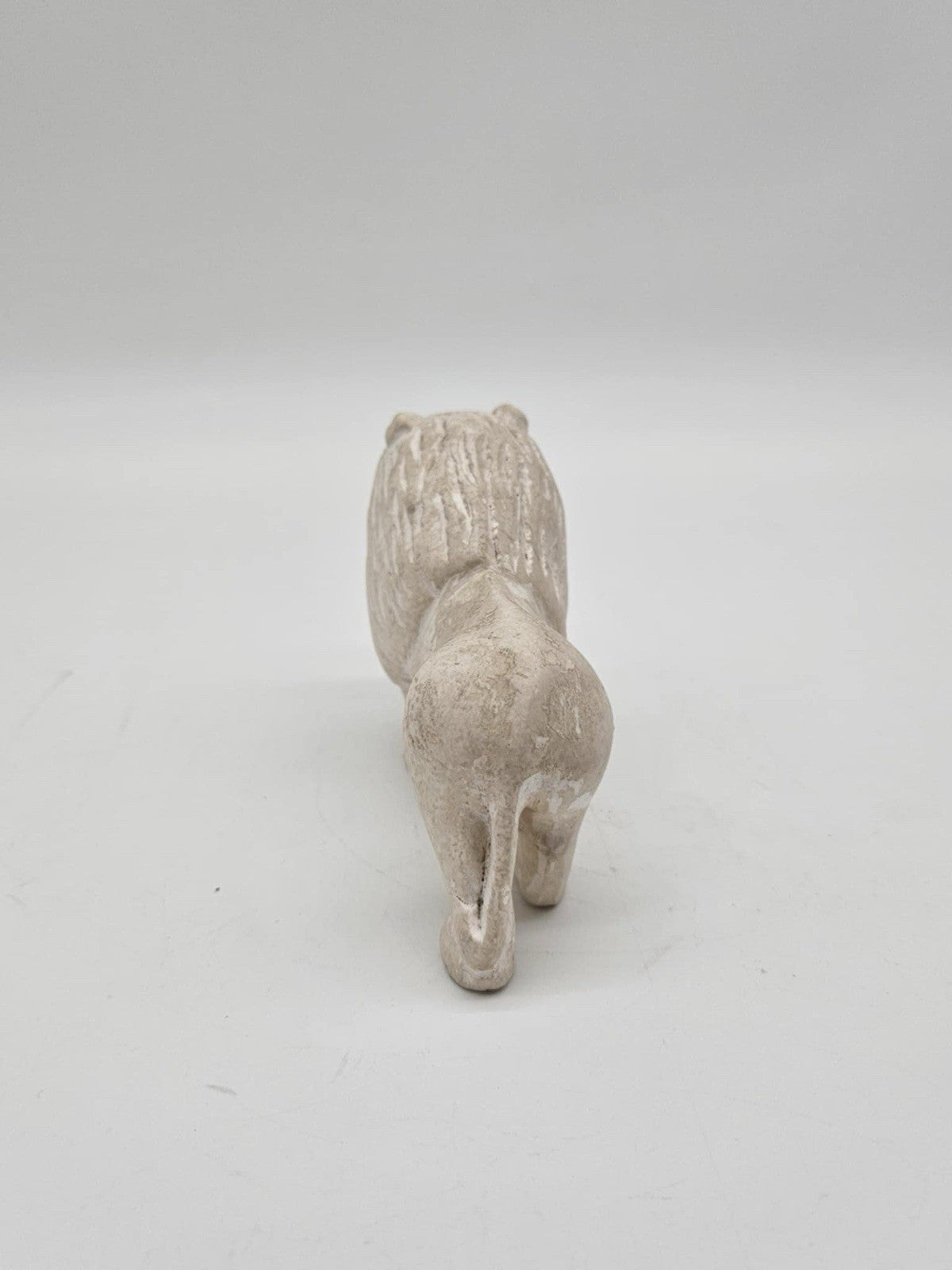 Vtg Lion Soapstone Carving King of the Jungle African Art Figurine Hand Made