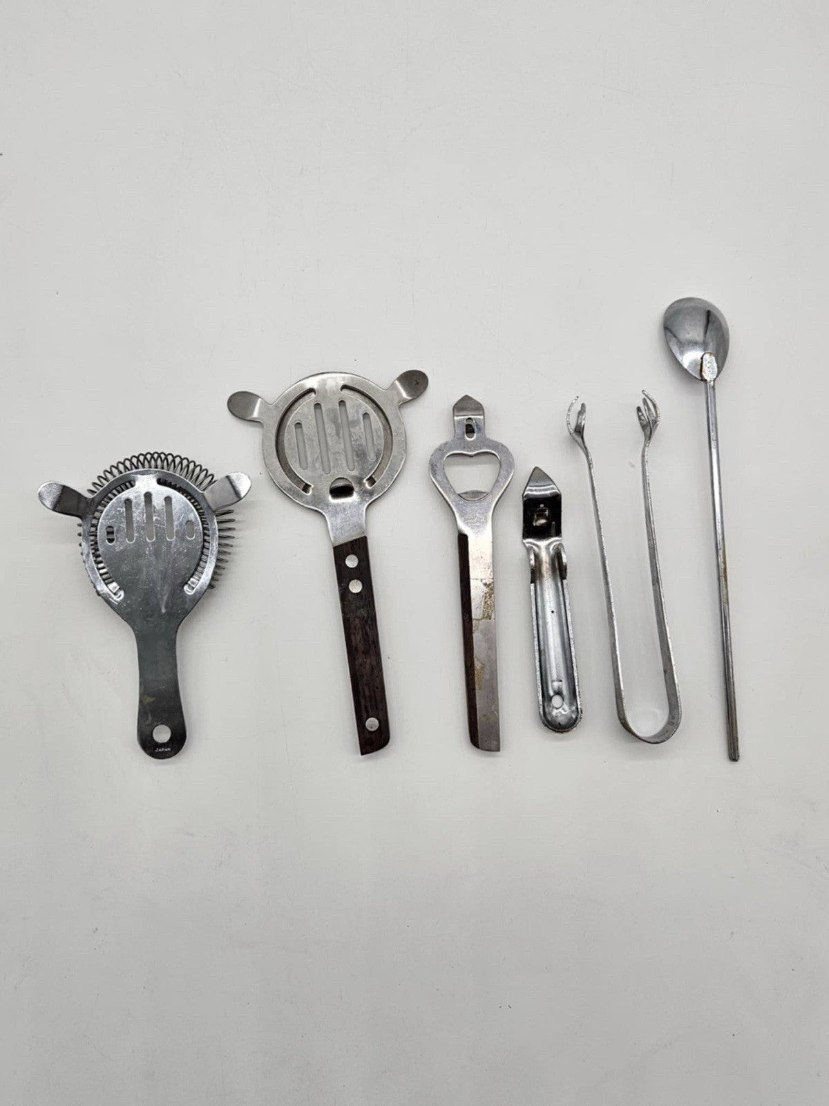 Vintage Stainless Steel Bar Tool Set