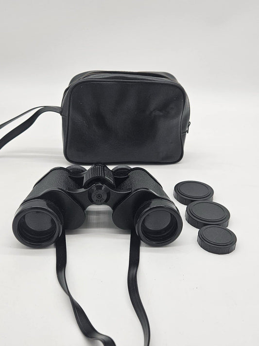 Vintage TRAQ Model 4000 Wide Angle Binoculars With Case