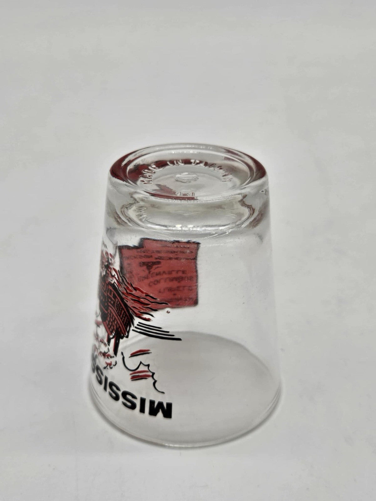 MISSISSIPPI SHOT GLASS VINTAGE STATE TRAVEL SOUVENIR RIVER BOAT STEAMBOAT CITIES