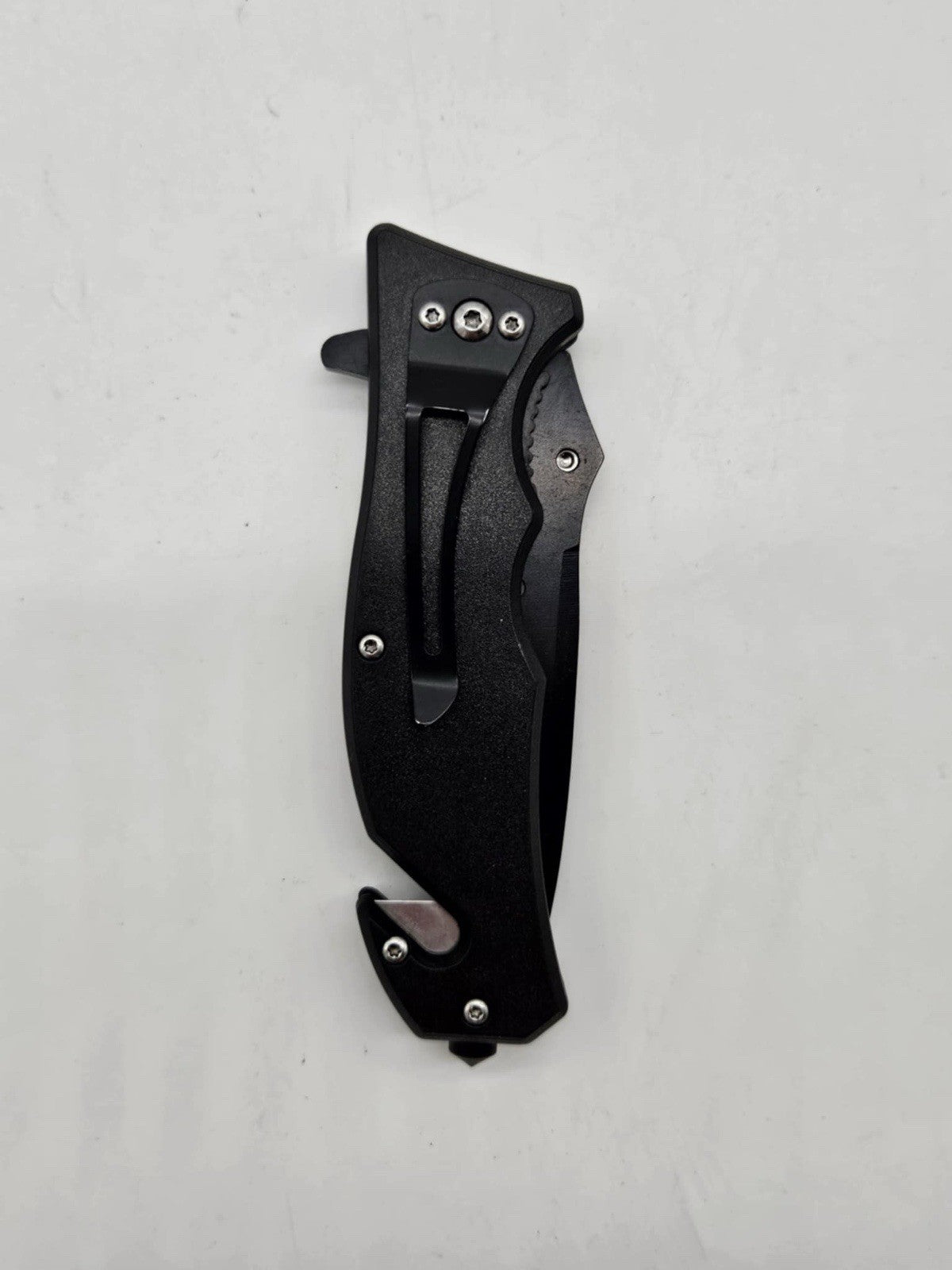 USA Flag Serrated Blade Spring Open Folding Survival Camping Rescue Pocket Knife