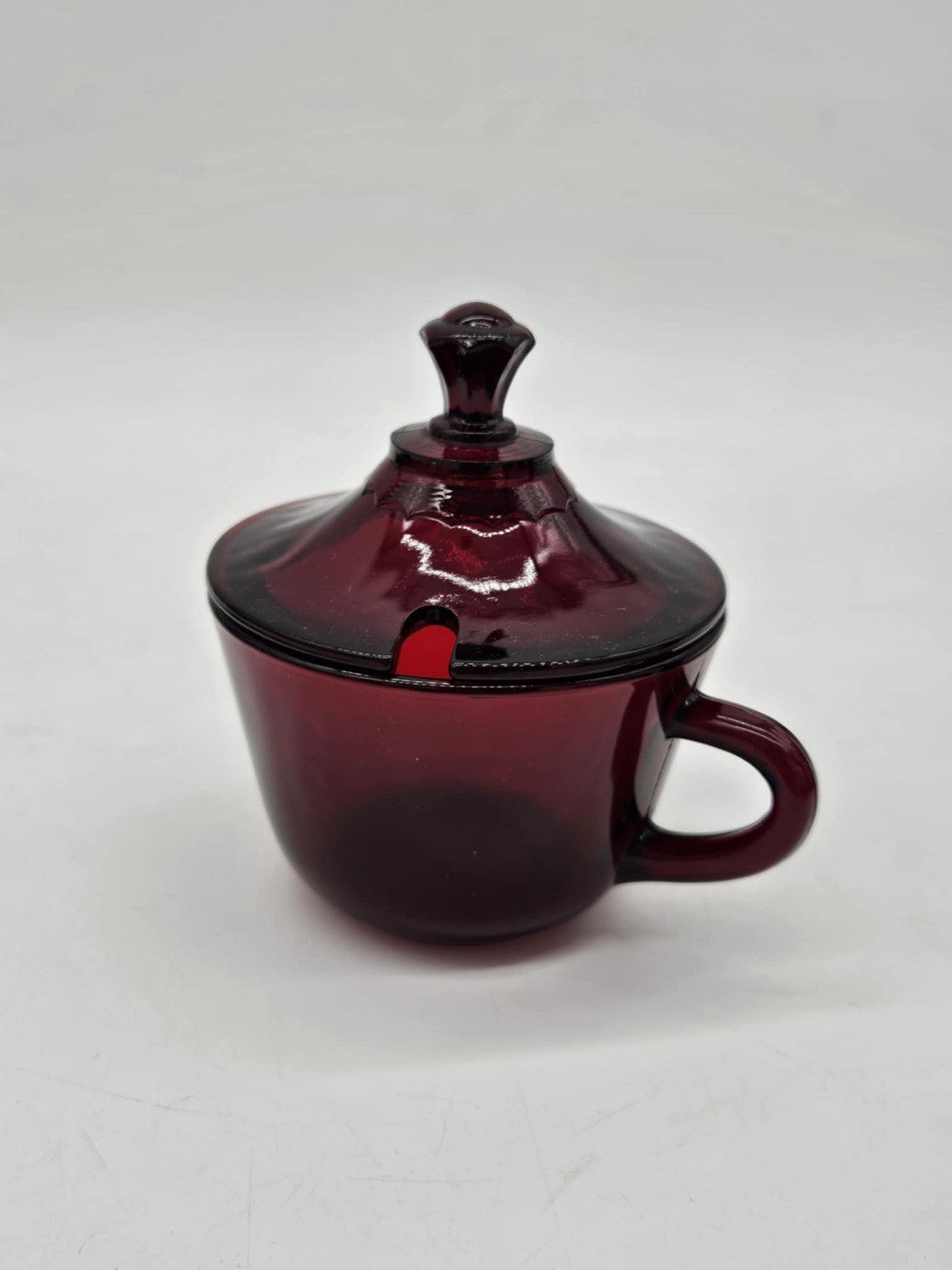 Lot of 23 Vintage Anchor Hocking Ruby Red Glass Plates, Bowls, Cups, Vase & More