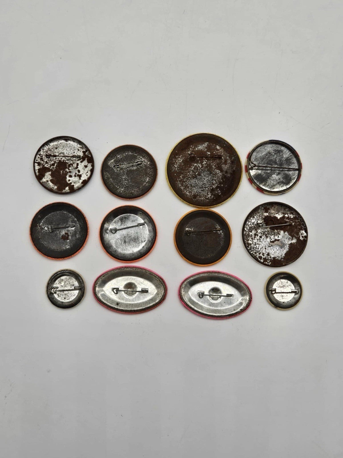 Lot of 12 Vintage Pins / Vintage Buttons - Iola Car Shows & More