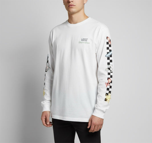 Vans Skateistan White Long Sleeve Graphic Tee Men’s M