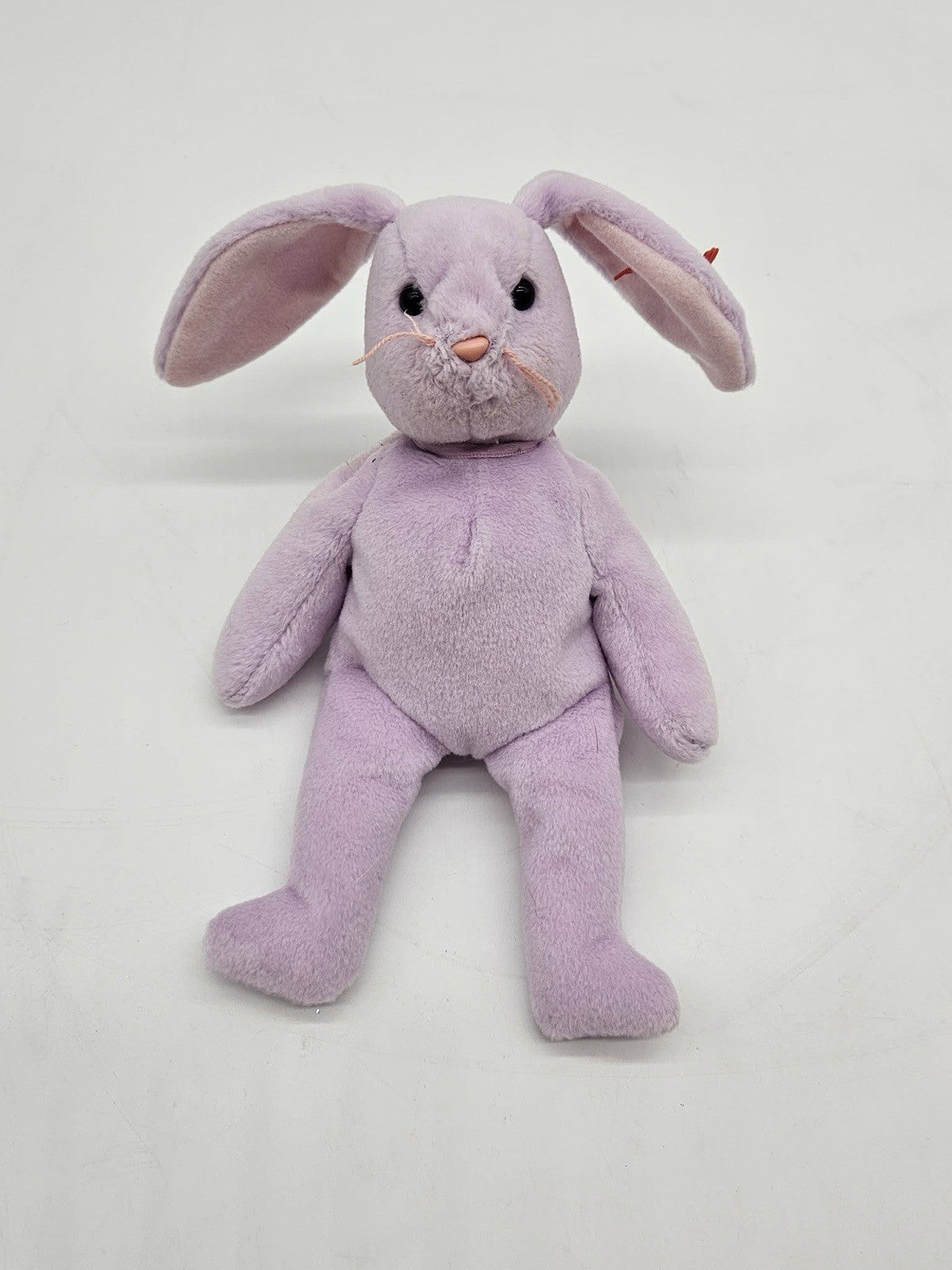1996 TY Beanie Baby Floppity the Purple Bunny 8" Stuffed Animal with Tags