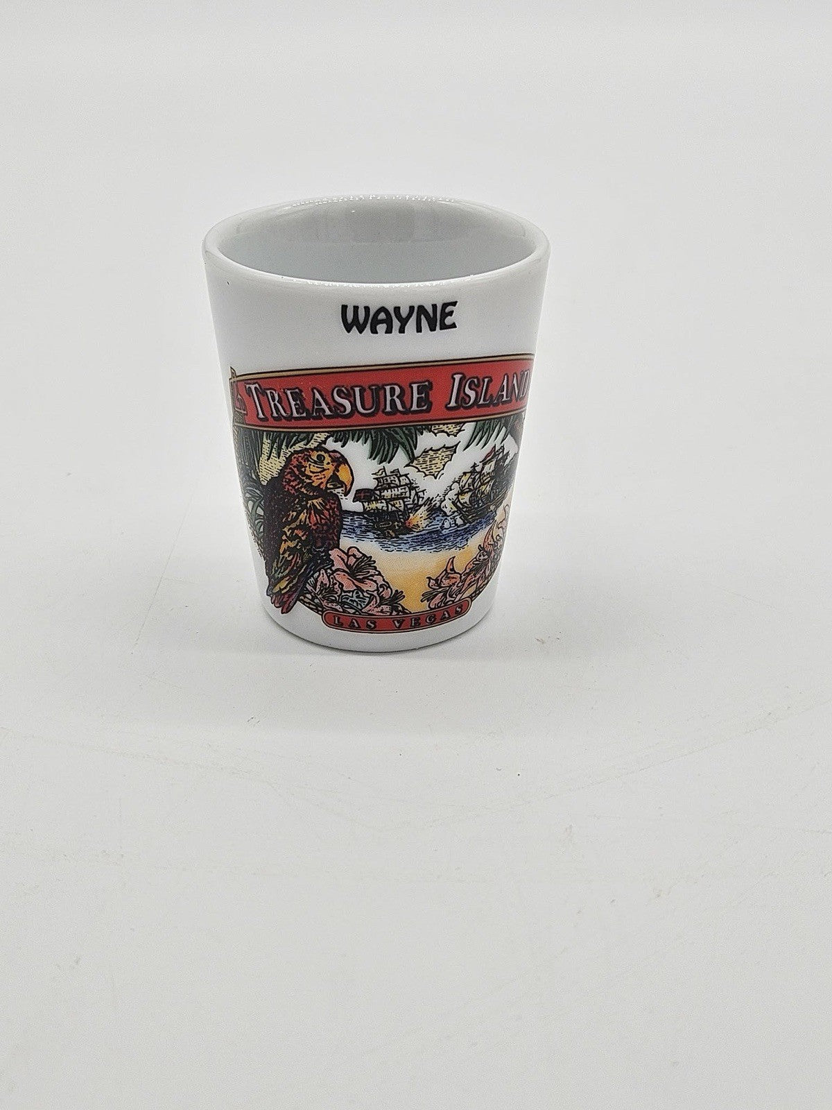 Vintage Wayne Treasure Island Las Vegas Pirate Theme Souvenir Shot Glass
