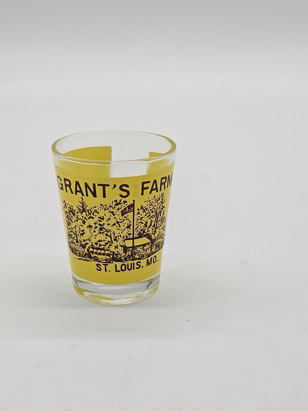 Grant’s Farm St Louis Missouri Yellow Souvenir Shot Glass