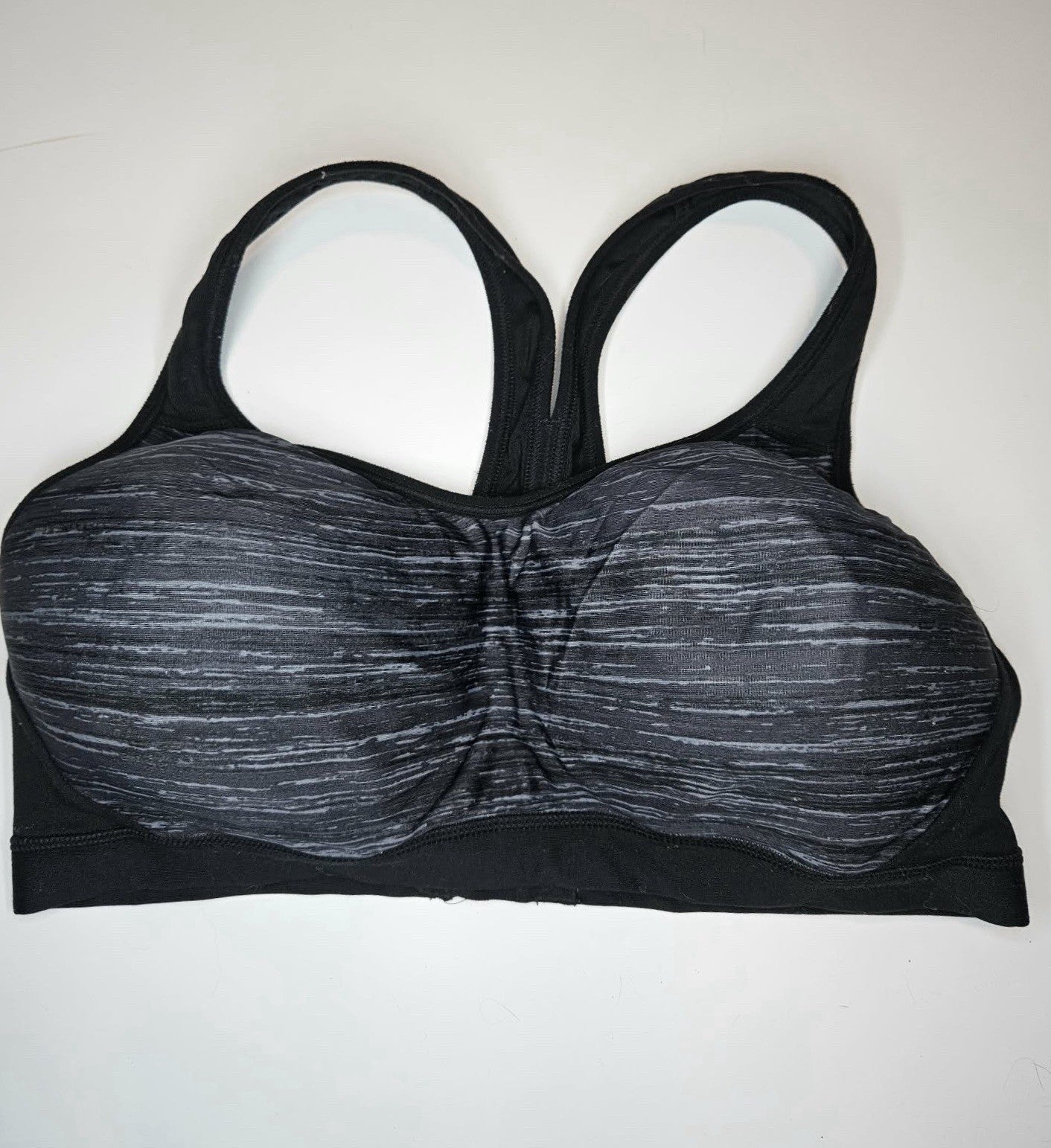 C9 By Champion Sports Bra Sz M Grey Black White