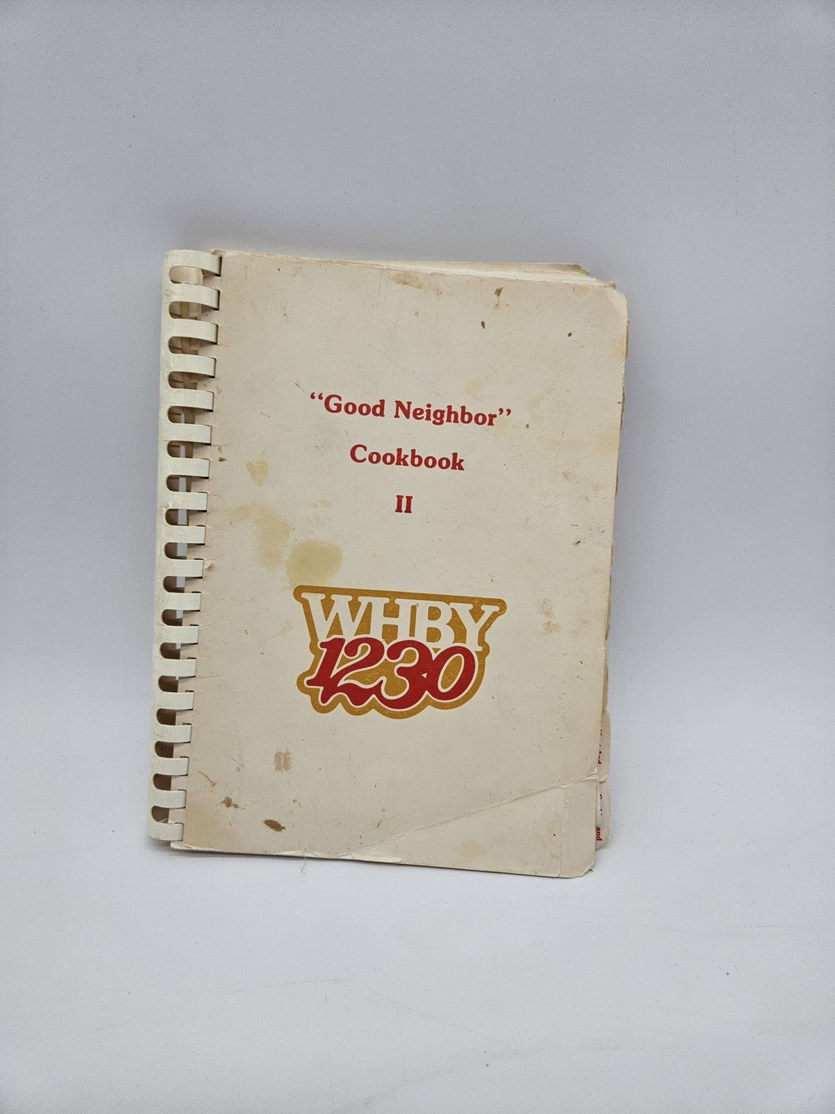 Vintage WHBY 1230 “Good Neighbor” Cookbook II Radio Station Spiral Cookbook