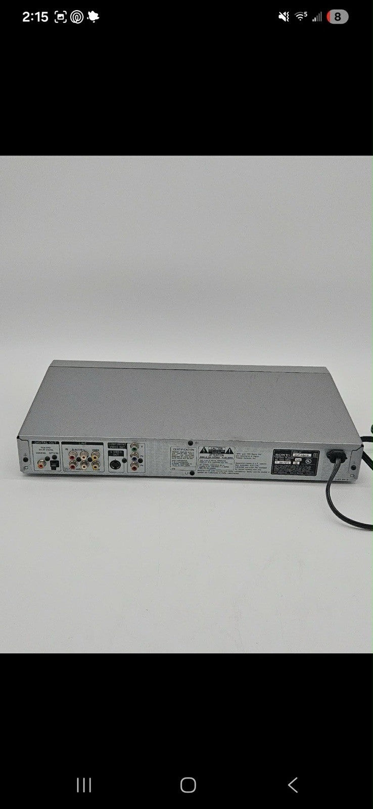 Sony DVP-NS415 DVD Player TESTED EB-7780