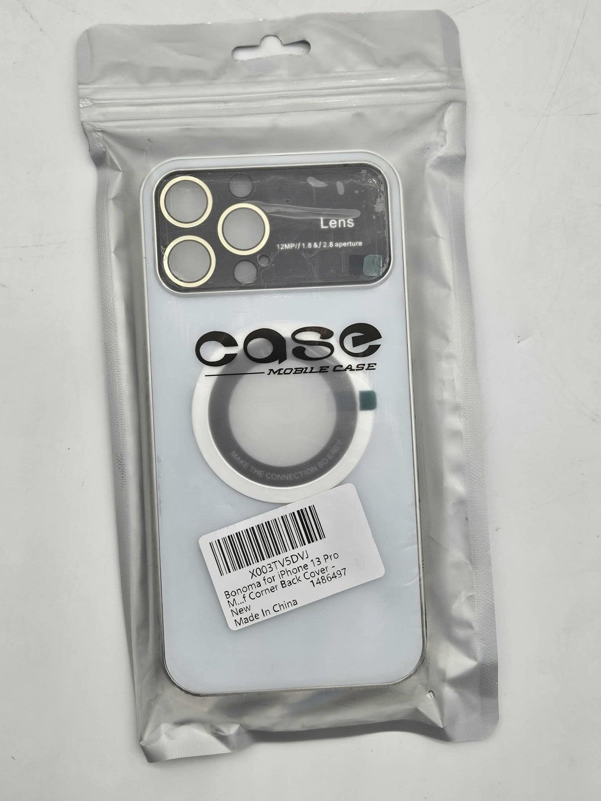 Bonoma iPhone 13 Pro MagSafe Clear Case with Camera Lens Protector