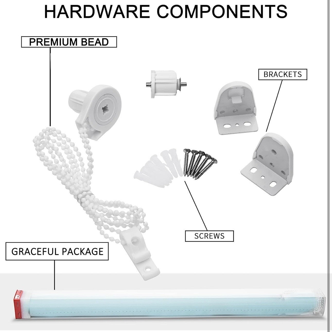 New NUTRO CHILL 100% Blackout Roller Shade, Blackout Blinds for Bedroom Windows